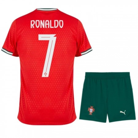 Virallinen pelipaita Portugali Ronaldo 7 Koti 2025 Lyhythihainen - Lasten ( + Lyhyet housut ) Virallinen pelipaita Portugali Ronaldo 7 Koti 2025 Lyhythihainen - Lasten ( + Lyhyet housut )